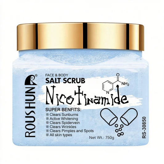ROUSHUN Niacinamide Salt Body Scrub – Deep Cleanse Family Pack Salt Body Scrub Oasis Select