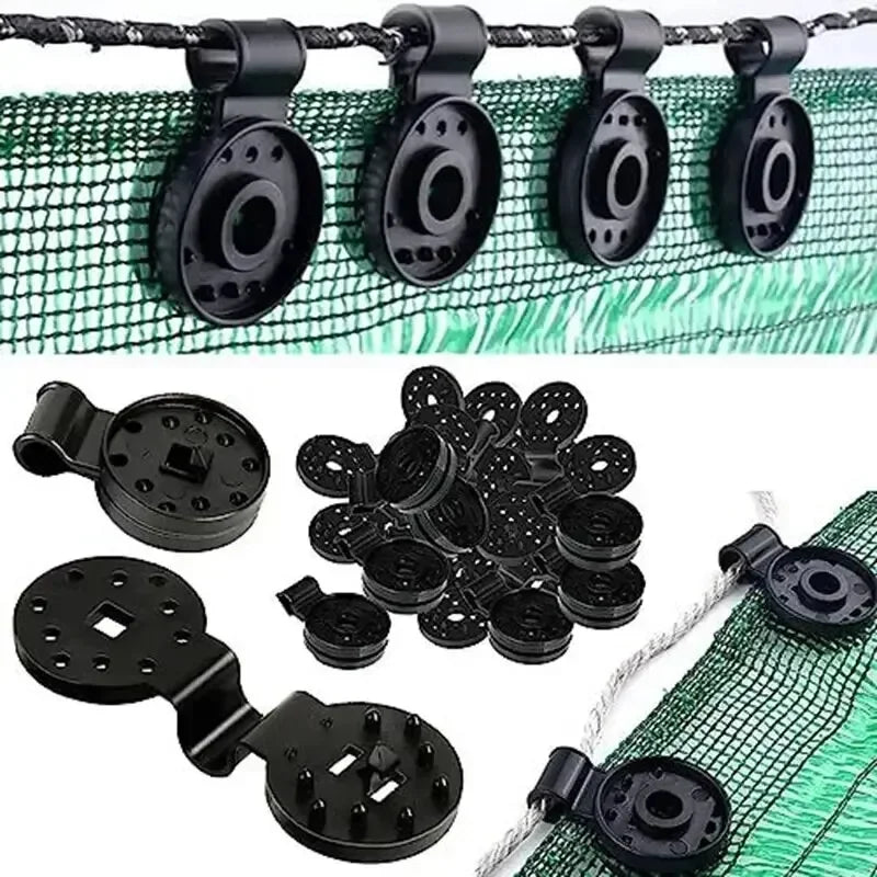 Awning Outdoor Shade Mesh Awnings Shadow Supplies Camping Garden Parasol Cloth Mesh Clip Home Gazebo Terrace Suns Buildings Peaceful Pleasures Health and Wellness Shading cloth clip 50 pcs