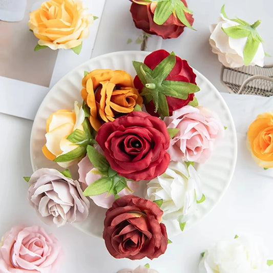 Artificial Silk Rose Heads 25/50pcs – Wedding & Party Decor Artificial Flower Heads Peaceful Pleasures Health and Wellness