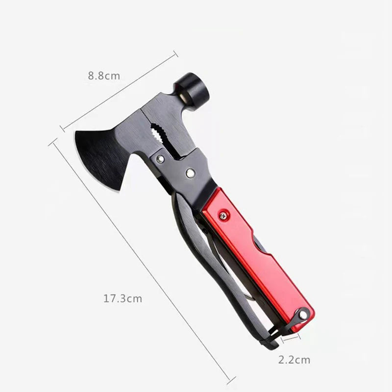 16-in-1 Folding Axe Hammer Multitool | Camping & Emergency