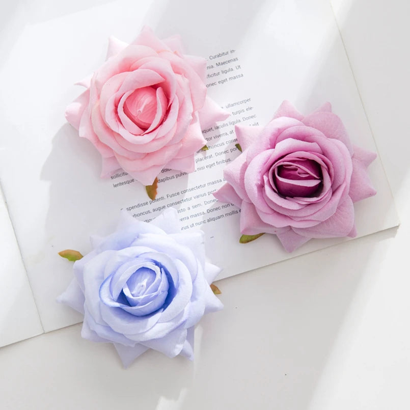 Silk Rose Artificial Flower Heads – Wedding, DIY & Home Decor
