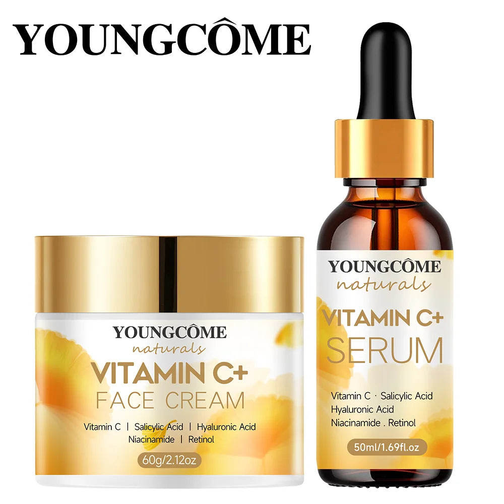 Vitamin C Face Cream Retinol Smooth Wrinkle Moisturizing Firming Hyaluronic Lightening Repairing Smooth Skincare Whitening Cream Peaceful Pleasures Health and Wellness