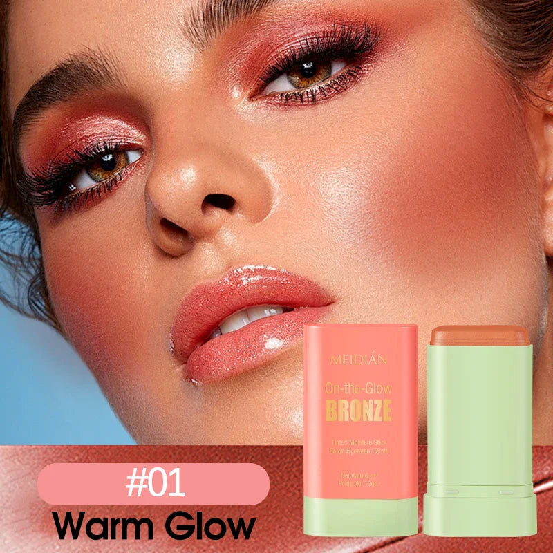 Waterproof Powder Blush Stick – Long-Lasting Vibrant Color