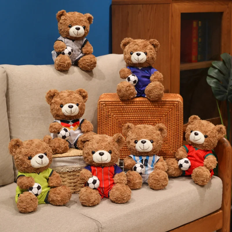 Soccer Teddy Bear Plush Toy | Football Fan Gift 23cm
