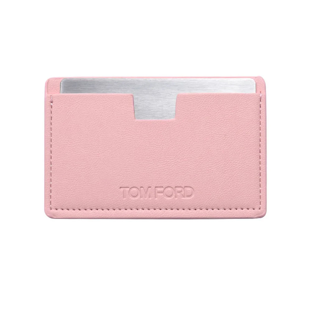 Shatterproof Pocket Makeup Mirror – PU Leather Card Size