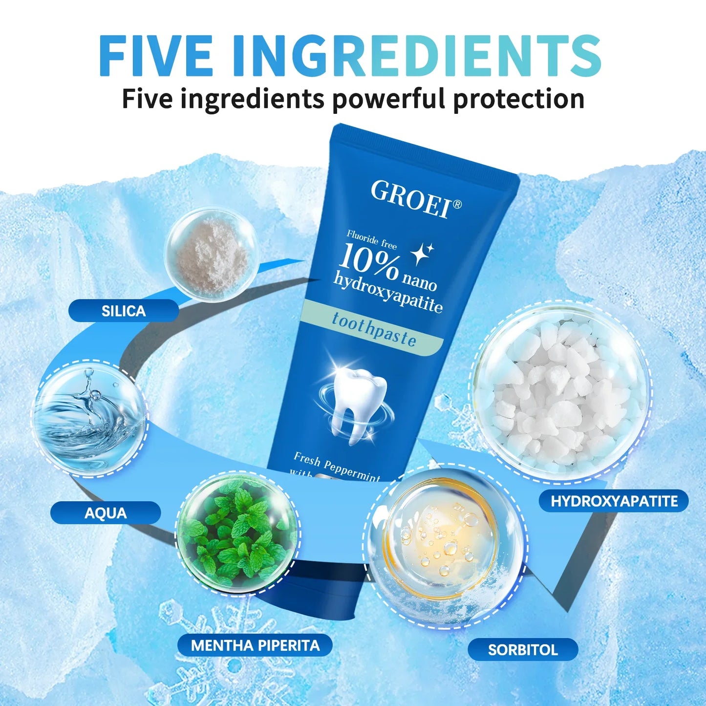 GROEI Hydroxyapatite Toothpaste | Whitening & Cavity Defense