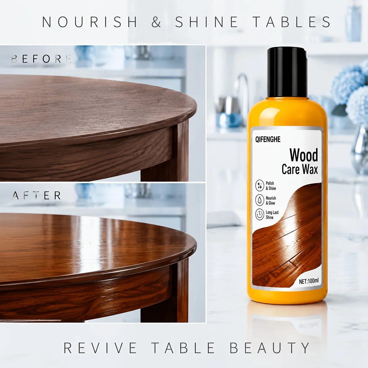 Wood Revitalizing Wax | High Gloss Floor & Furniture Polish