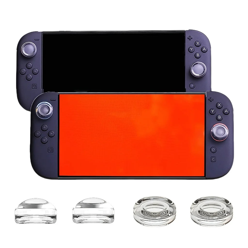 Joystick Cap Liquid Silicone Protective Cap Suitable For Switch2 Game Console Controller Transparent Controller Crystal Cap Peaceful Pleasures Health and Wellness