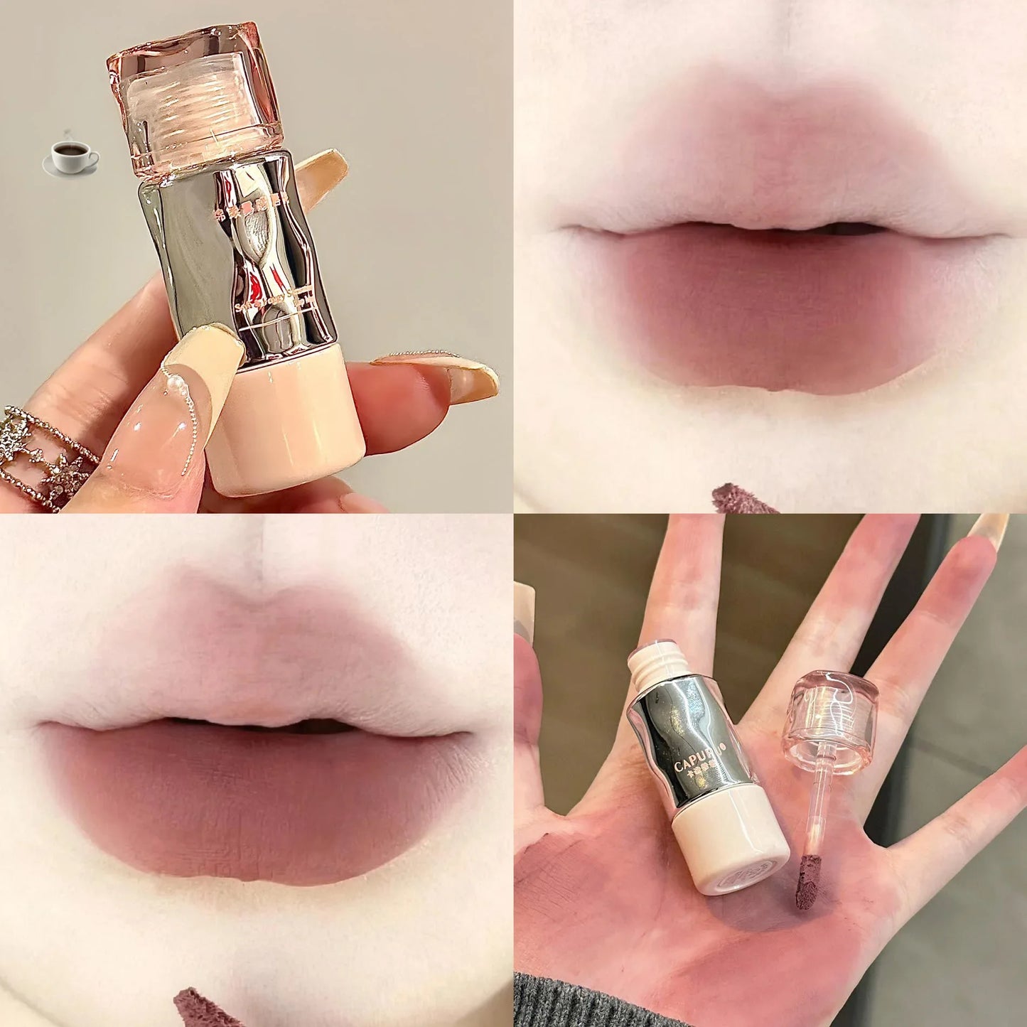 Matte Mousse Lip Gloss – 8 Colors, Waterproof & Long-Lasting