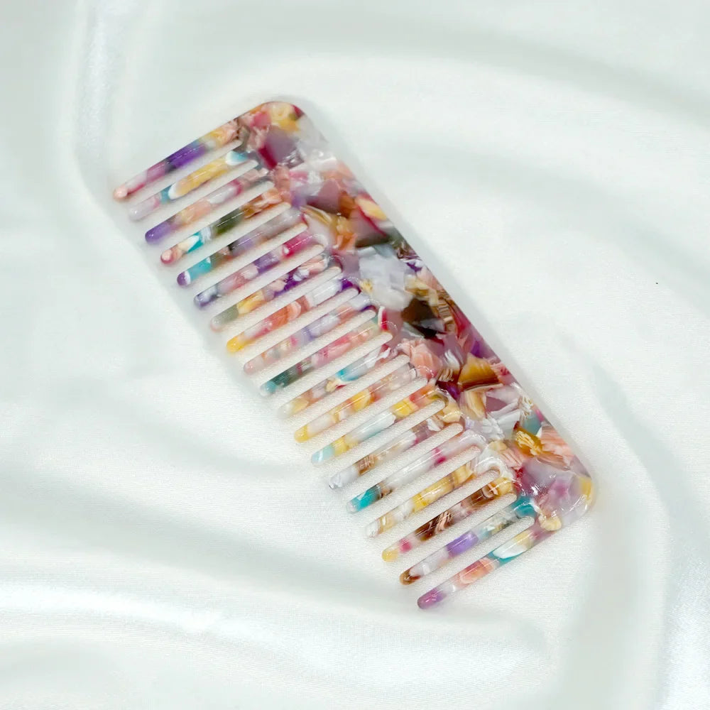 Acetate Wide Tooth Detangling Hair Comb – Anti-Static Set