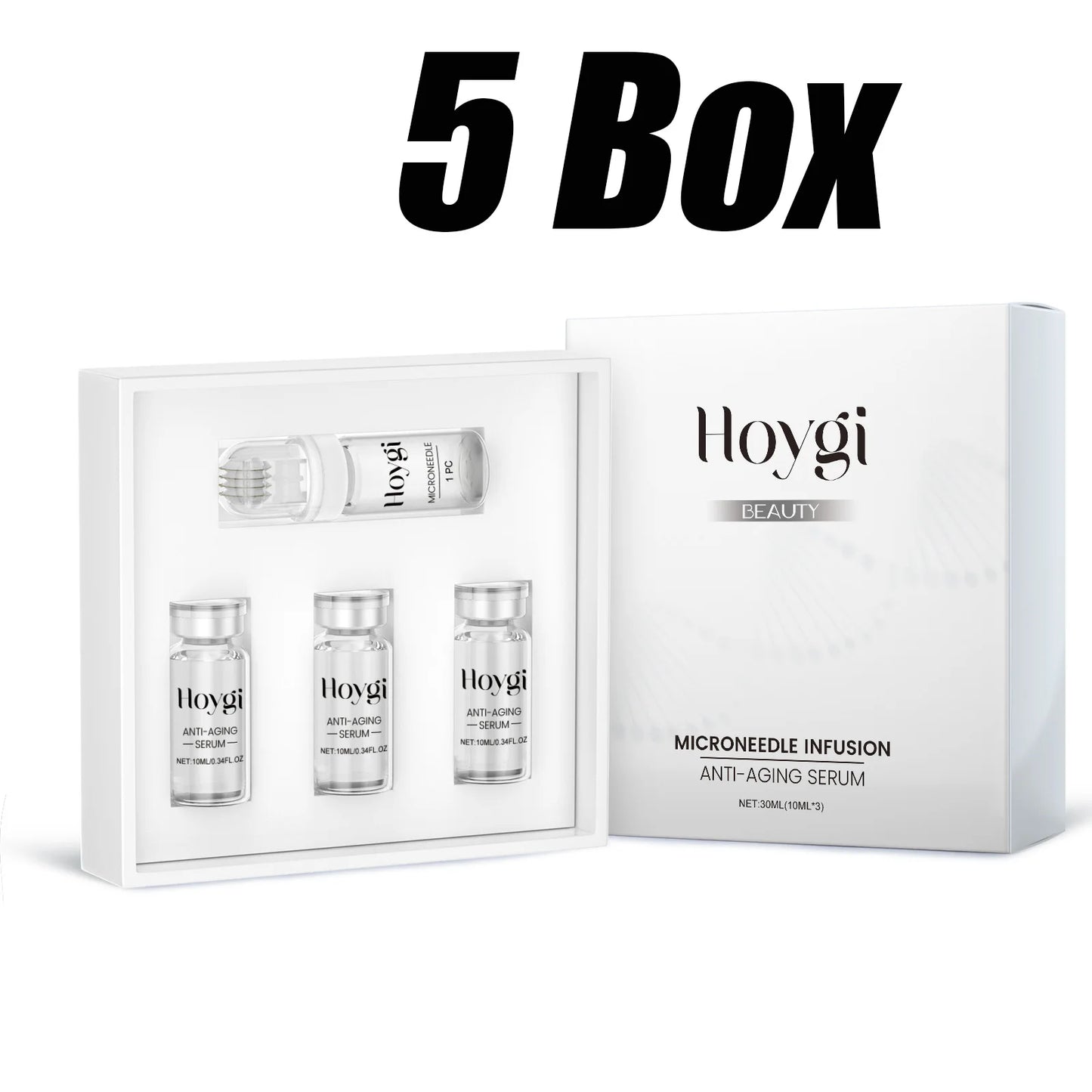 Hyaluronic Acid Microneedle Roller Set – Firming Face Serum