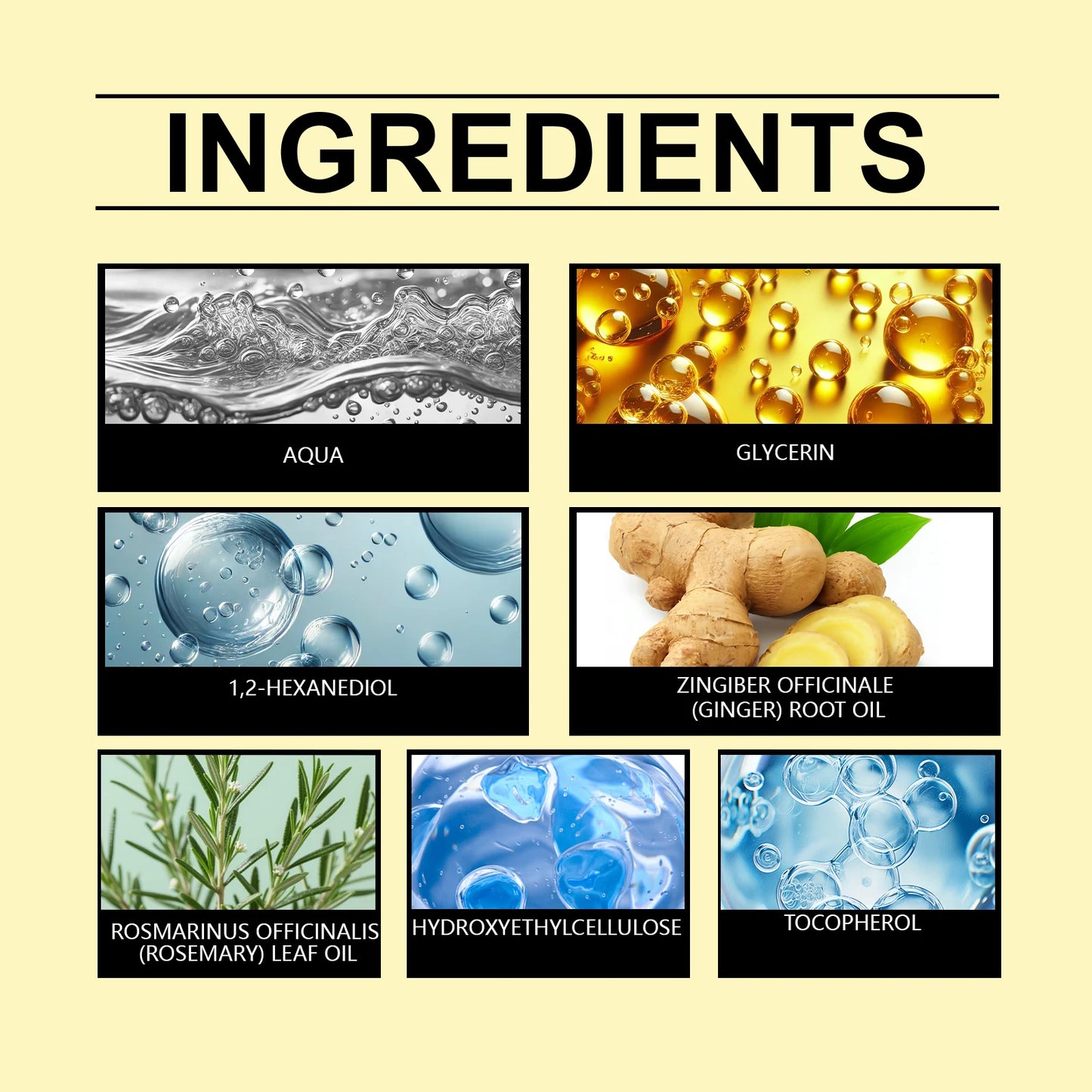 Rosemary & Ginger Root Hair Oil 60ml | Scalp & Frizz Control