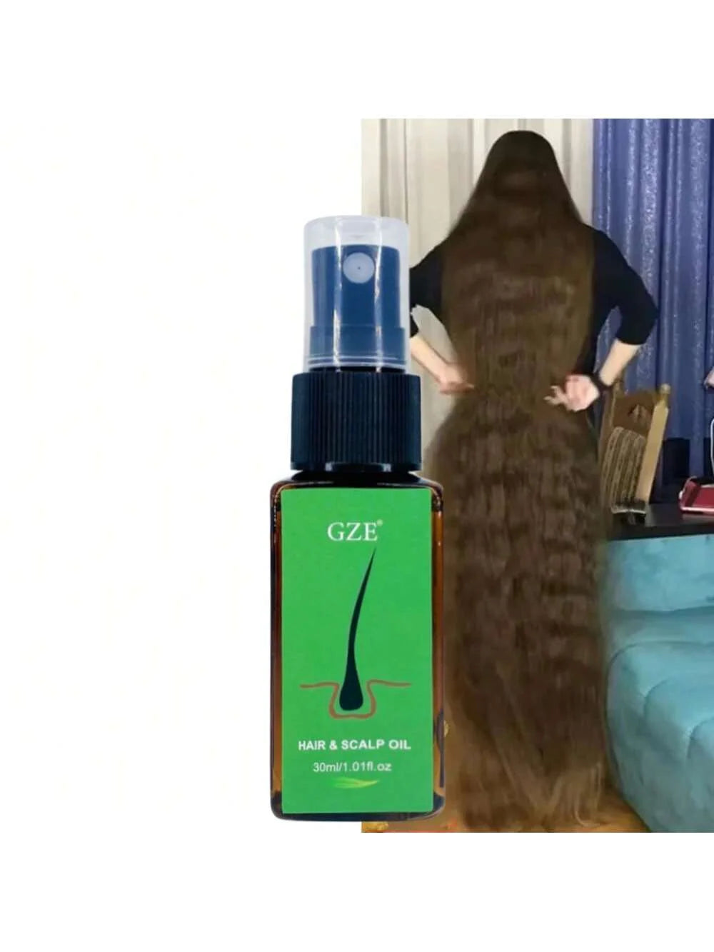 GZE Hair & Scalp Oil Serum 3-Pack – Castor Oil for Dry Hair