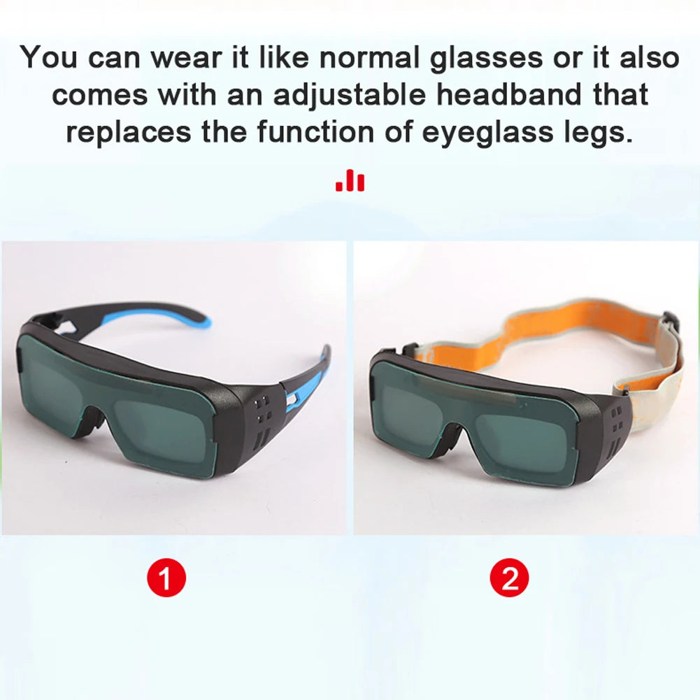 Solar Auto Darkening Welding Glasses Safety Protective Argon Arc Welding Electric Welding Glasses Practical Welding Glasses Peaceful Pleasures Health and Wellness