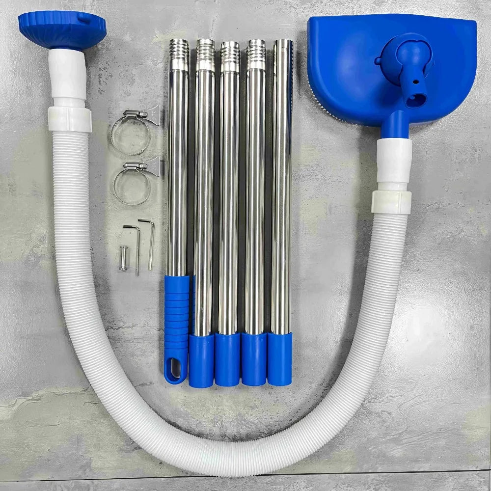 Handheld Pool Vacuum Cleaner – Automatic Suction, 4 Lengths