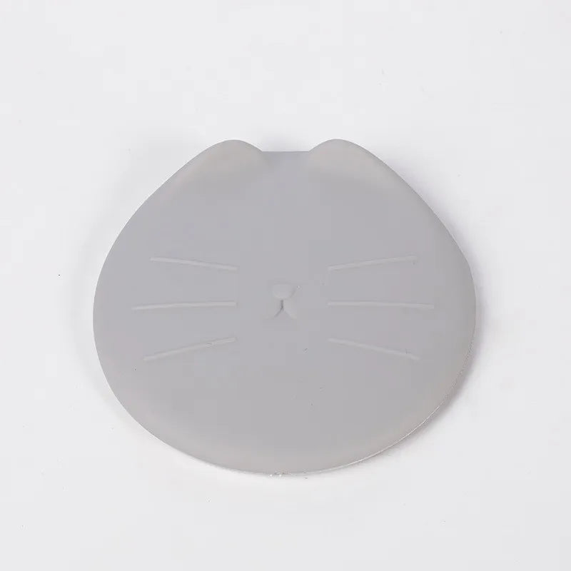 Pet Can Spoon & Lid Set | Cat Pattern, Food-Grade TPR