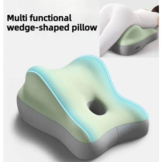 Multi-Functional Ergonomic Bed Pillow Bedroom Furniture Memory Foam Waist Cushion Cushion Tummy Pillow Wedge-shaped Pillow Peaceful Pleasures Health and Wellness