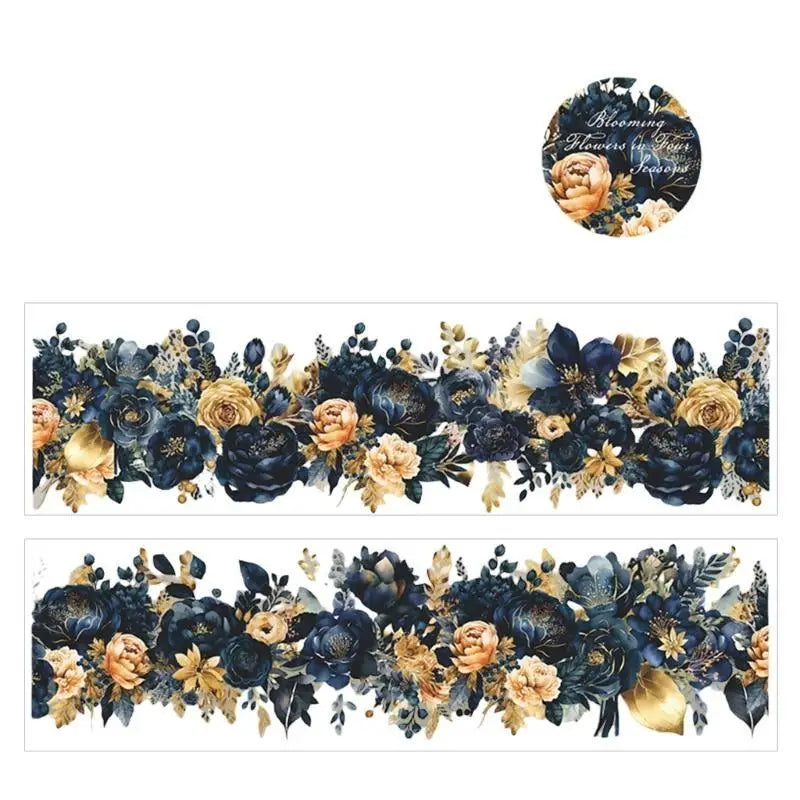 Floral PET Decorative Tape Roll 2m | Flower Series Craft Tape
