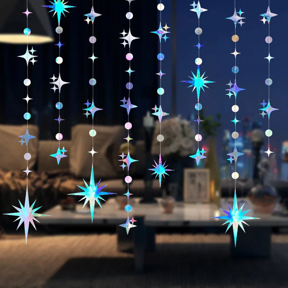 Star Hanging Decoration Pendant Set – Party & Wedding Decor