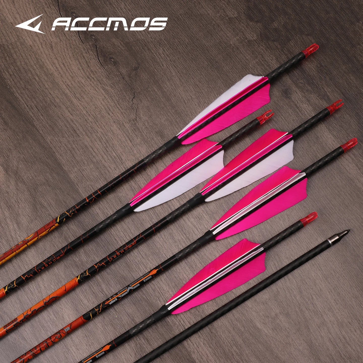 6 Pure Carbon Arrows ID6 Spine 300 350 400 500 Turkey Feather Arrow