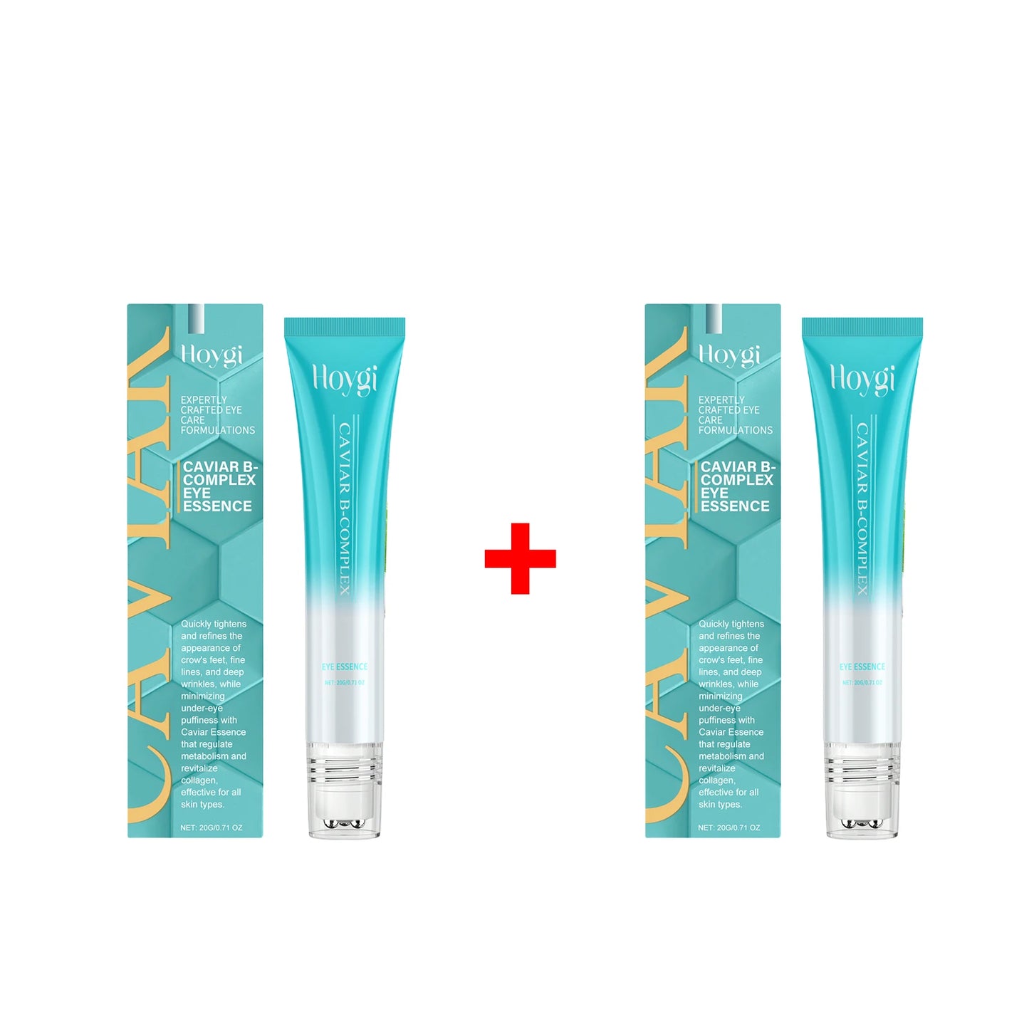 Caviar Eye Essence Firming Lifting Fine Lines Smoothing Remove Dark Clrcles Anti Puffiness Moisturize Skin Around the Eye Serum Peaceful Pleasures Health and Wellness 2 X 20g boxed