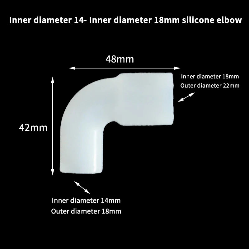 Fish Tank Garden Irrigation Silicone Elbow Soft Hard Pipe Connector Variable Diameter Elastic Right Angle Rubber Coupling Peaceful Pleasures Health and Wellness A7