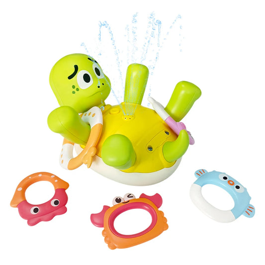 Electric Turtle Cute Swimming Water Spray Toys Bathroom Bath Peaceful Pleasures Health and Wellness Water spray turtle