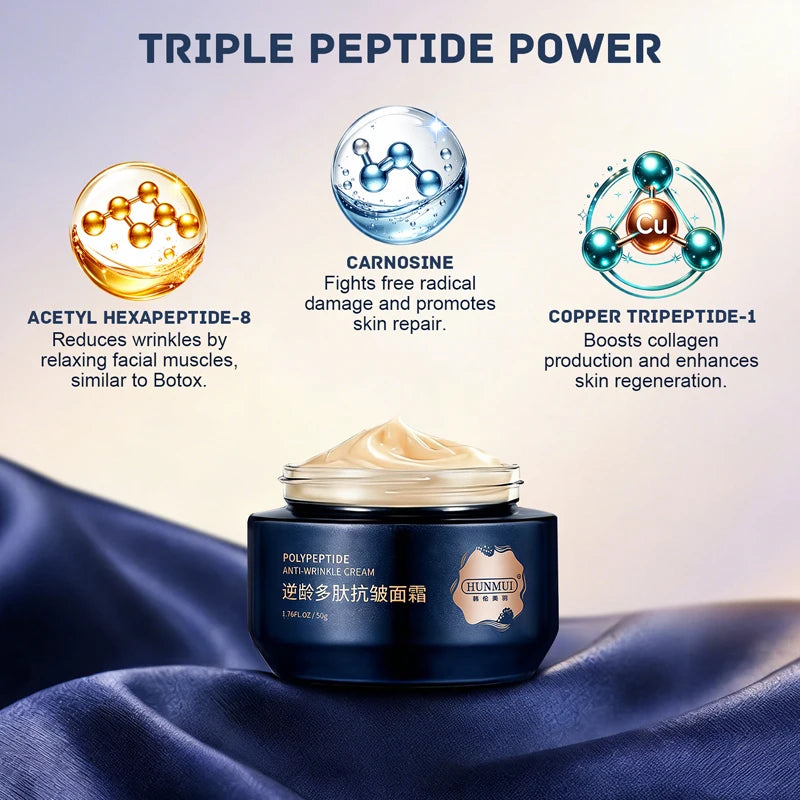 Polypeptide Anti-Wrinkle Firming Anti-Aging Face Cream | Firming Lifting Moisturizer | Wrinkle Reduction | 24H Hydration Peaceful Pleasures Health and Wellness
