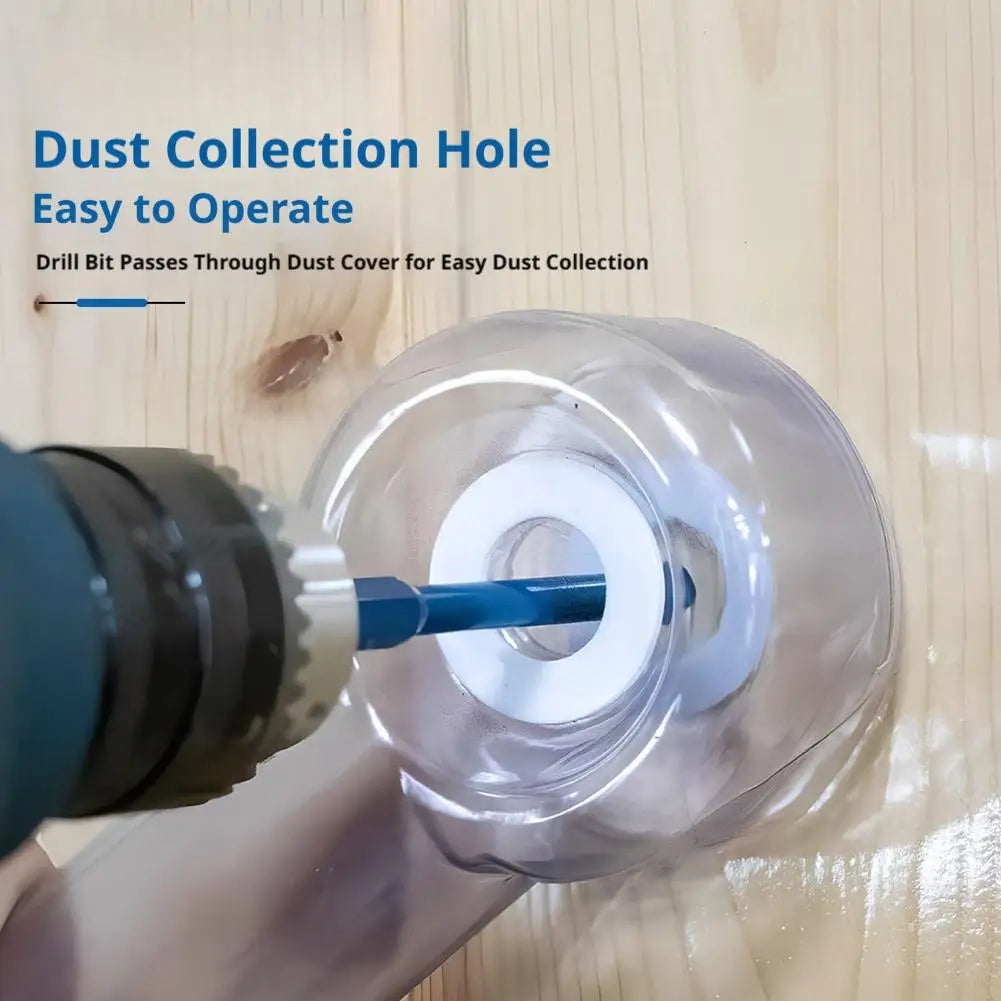 Transparent Electric Drill Dust Cover Box More Efficient Drill Dust Collector Univeral Impact Drill Dust Cover For Decoration Peaceful Pleasures Health and Wellness