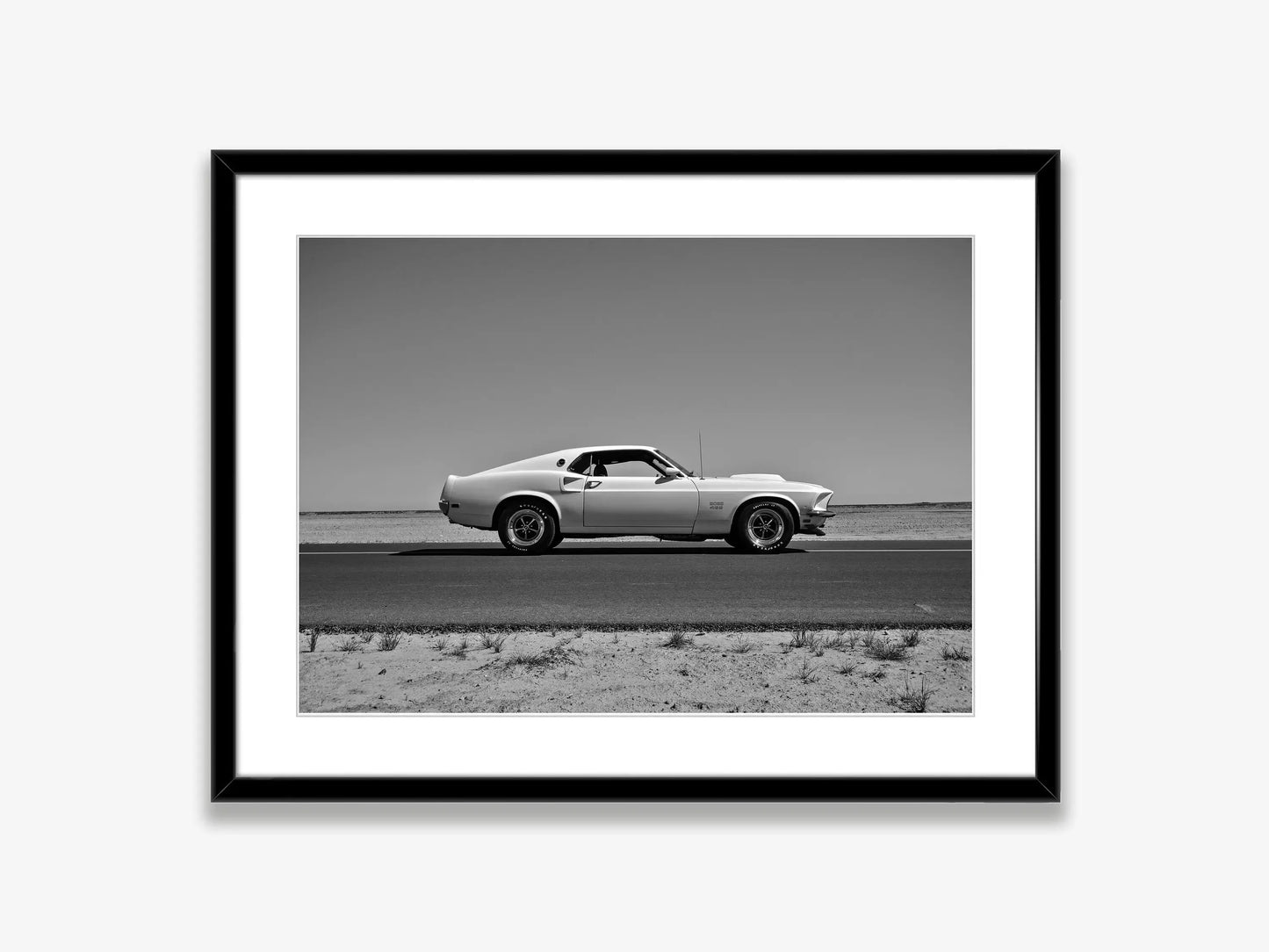 Black and White Ford Mustang Classic Luxury Car Poster Canvas Painting Print Wall Art Picture for Living Room Shopstore Decor Peaceful Pleasures Health and Wellness