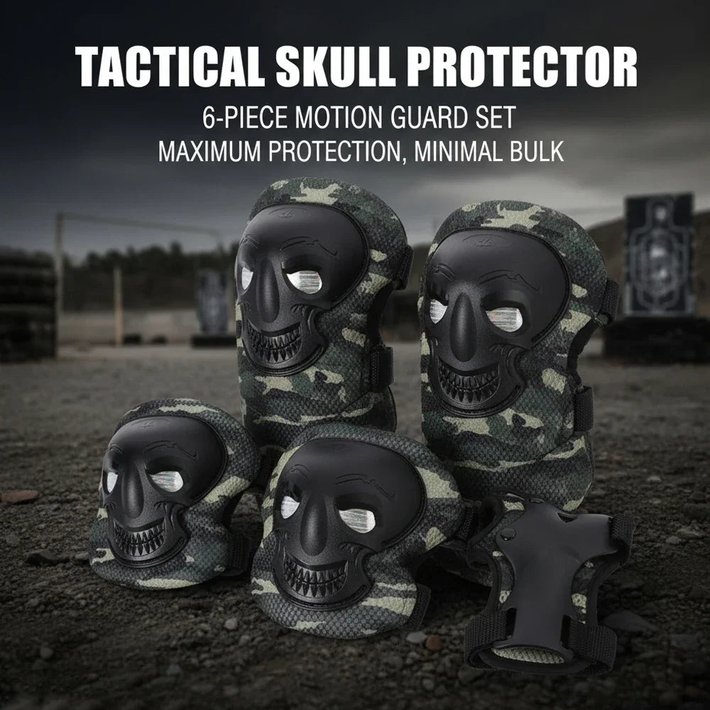 6Pcs/Set Skateboard Elbow & Knee Pads with Wrist Guards,Skate Pads for Youth Adult 6 in 1 Protective Gear Set for Skating Sports Peaceful Pleasures Health and Wellness
