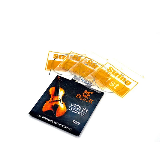 Spock S122 Nickel Silver Violin Strings Fit 3 4 Stainless Steel Core Peaceful Pleasures Health and Wellness