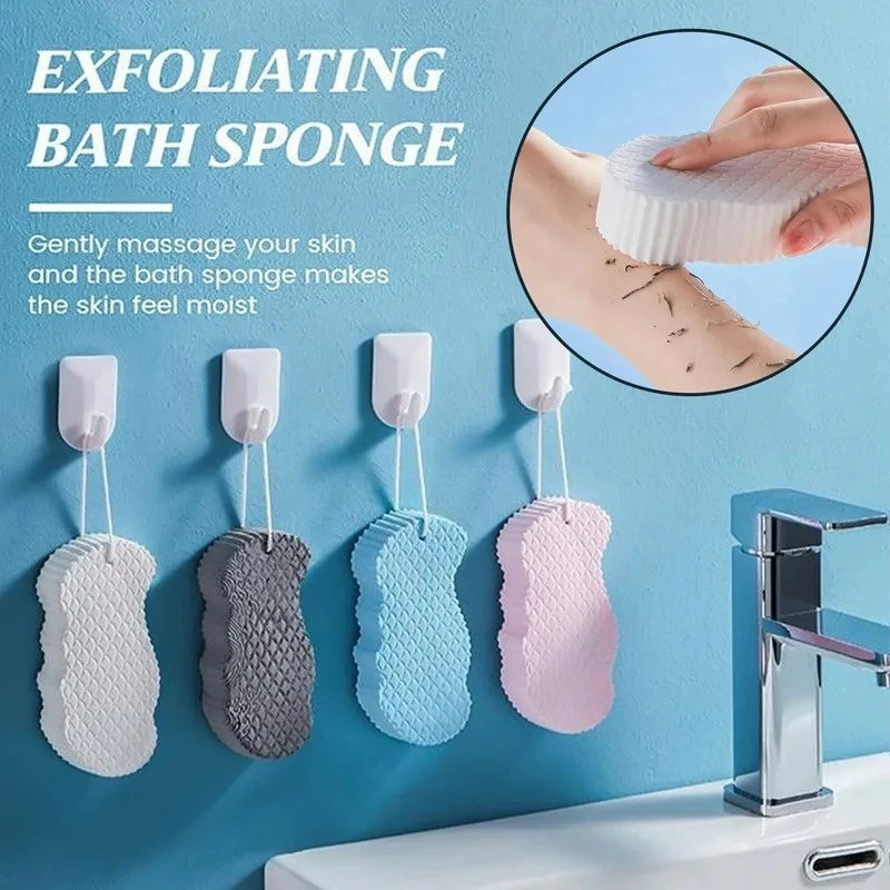 3D Sponge Exfoliating Bath Scrubbing Sponges Soft Body Scrubber