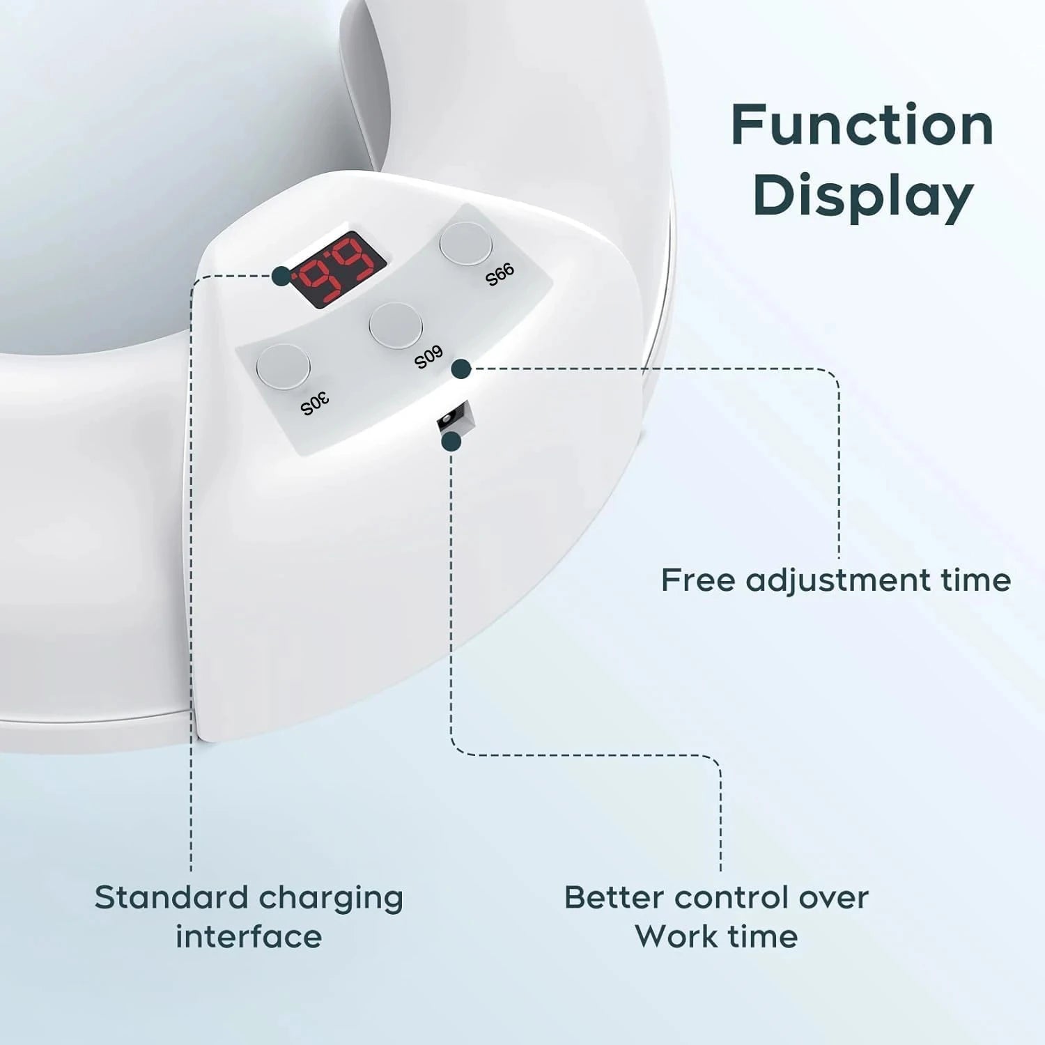 Foldable Quick Dryer, Home & Salon Professional Gel Polish Curing Lamp White blue light nail polish lamp Peaceful Pleasures Health and Wellness