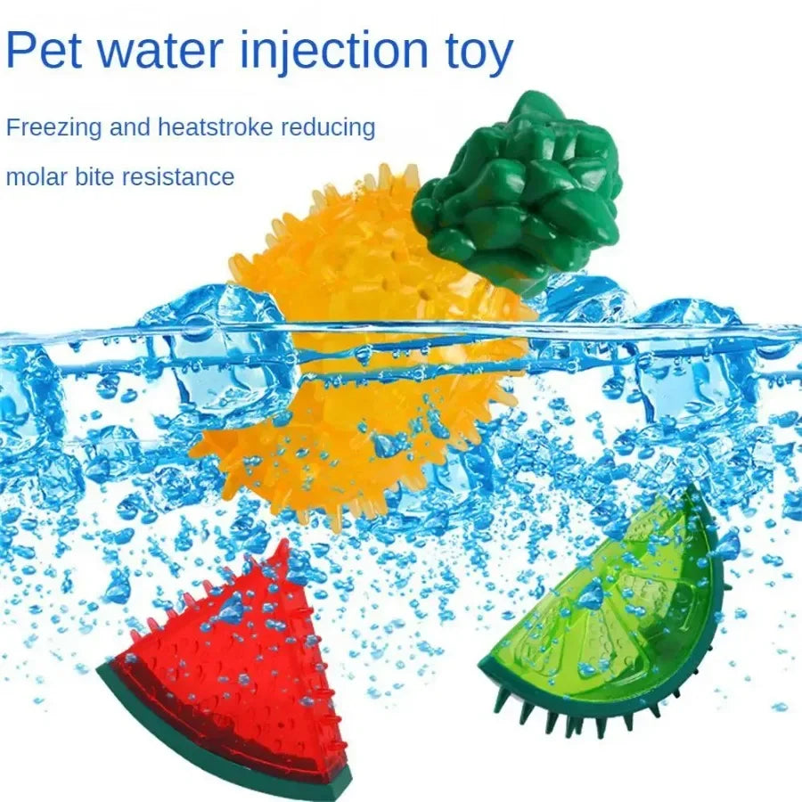 Freezable Fruit Pet Chew Toy | Cooling Dog & Cat Summer Toy