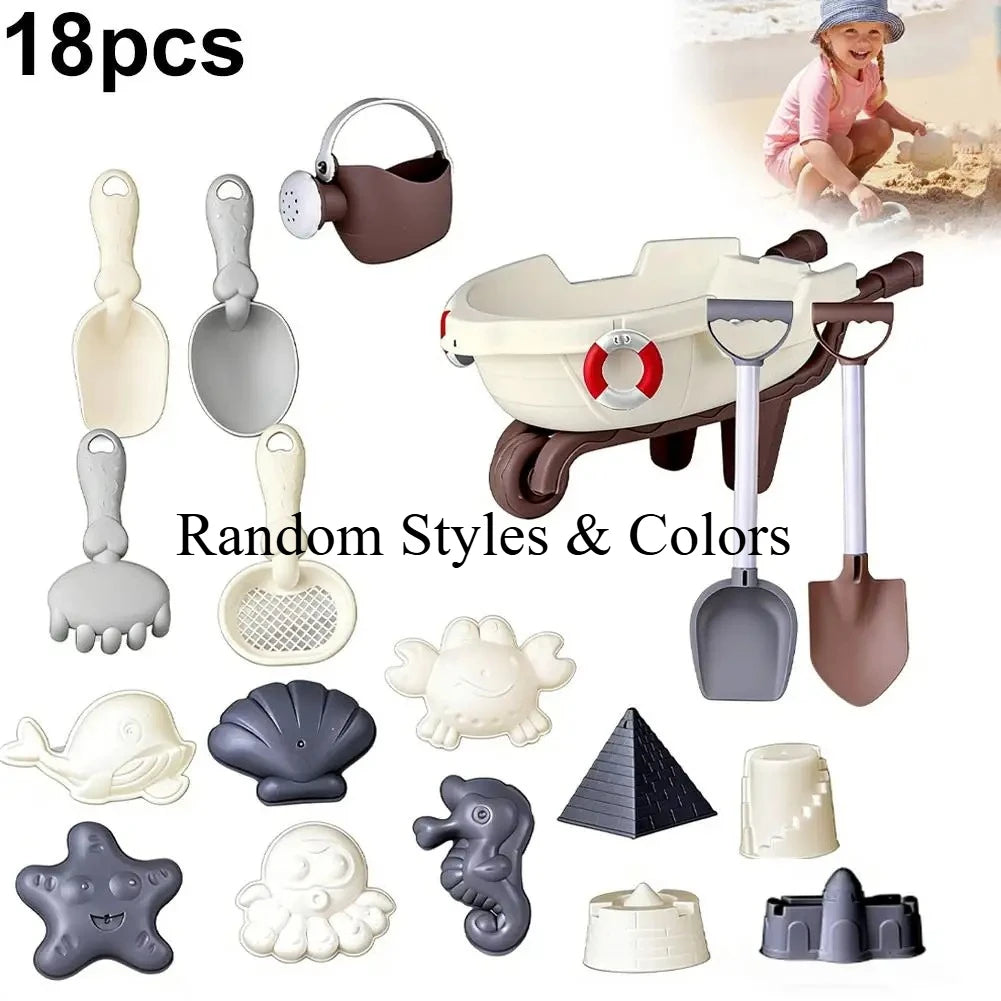 Beach Sand Toys Set – Bucket, Shovel, Molds & Watering Can