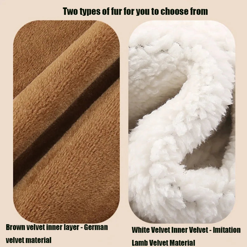 Winter Wool Knee Sleeves for Women & Seniors | Zipper Warmth