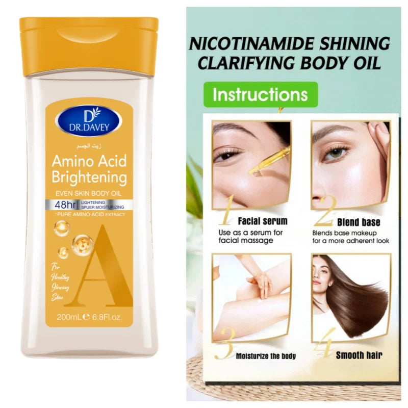DR.DAVEY Amino Acid Body Oil Amino Acid Body Massage Essential Oil Beauty Salon Essential Oil Peaceful Pleasures Health and Wellness