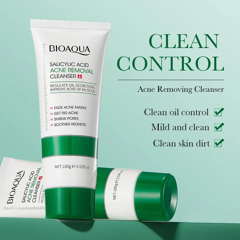 BIOAQUA Salicylic Acid Facial Cleanser – Acne & Oil Control