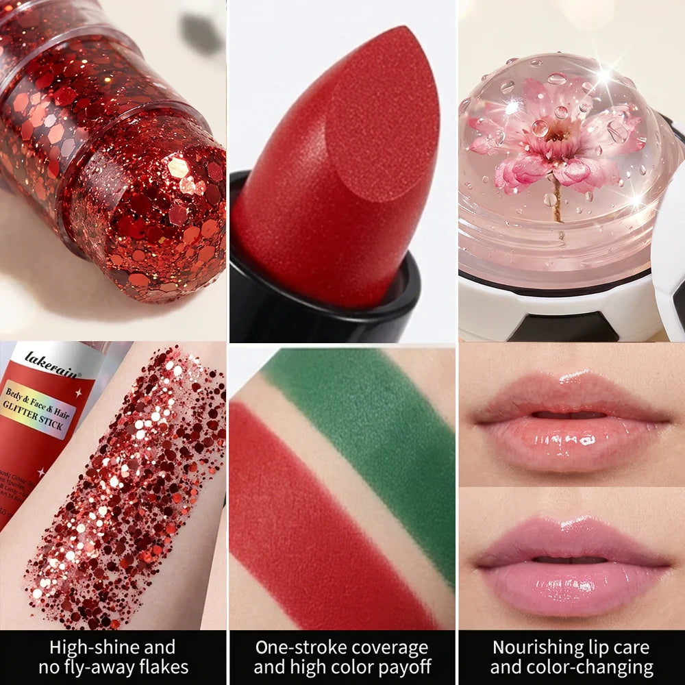 Face Paint & Glitter Stick Set – High Pigment Sport & Festival