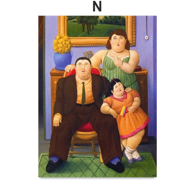 Fernando Botero Women Dancing Circus Canvas Wall Art Print