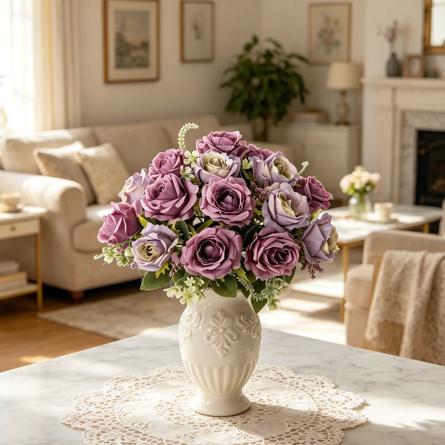 Artificial Silk Rose Bouquet – Wedding & Home Decor