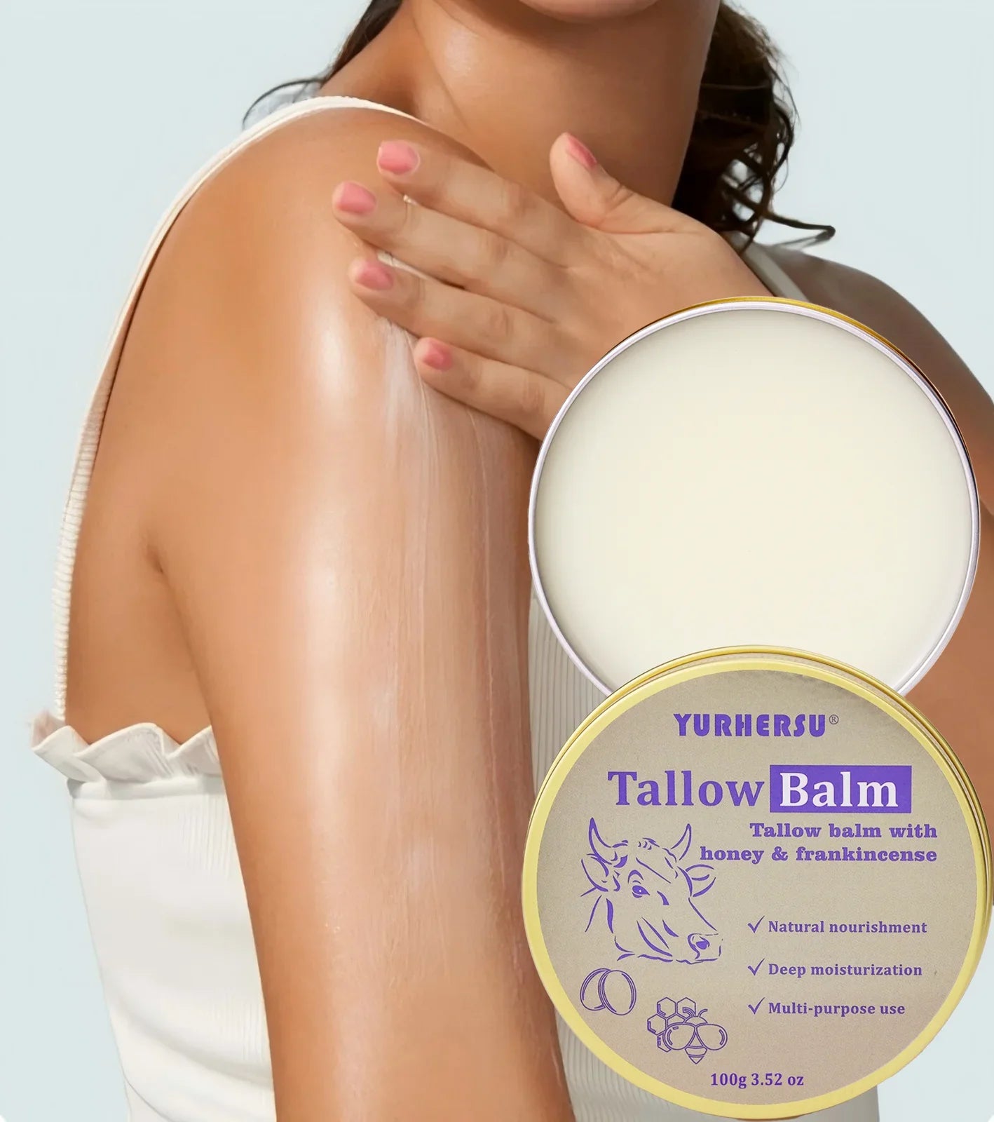 YURHERSU Bovine Tallow Face Cream – Deep Moisture & Nourishment