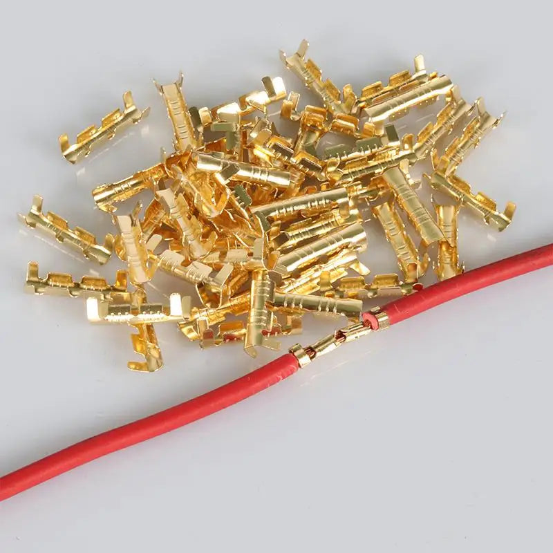 U-Shaped Electrical Wire Connectors Set 0.5-1.5mm² With Heat Shrink Tube Kits Crimp Terminals Block For Fast Wiring Cable Lock Peaceful Pleasures Health and Wellness
