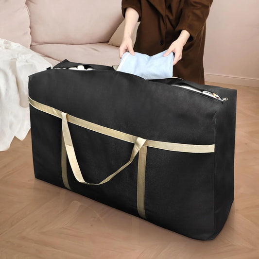 Extra Large Activity Bag, Heavy-Duty Storage Bag With Sturdy Zipper Handle For Storing Clothes, Pillows, Blankets, And Blankets, Peaceful Pleasures Health and Wellness
