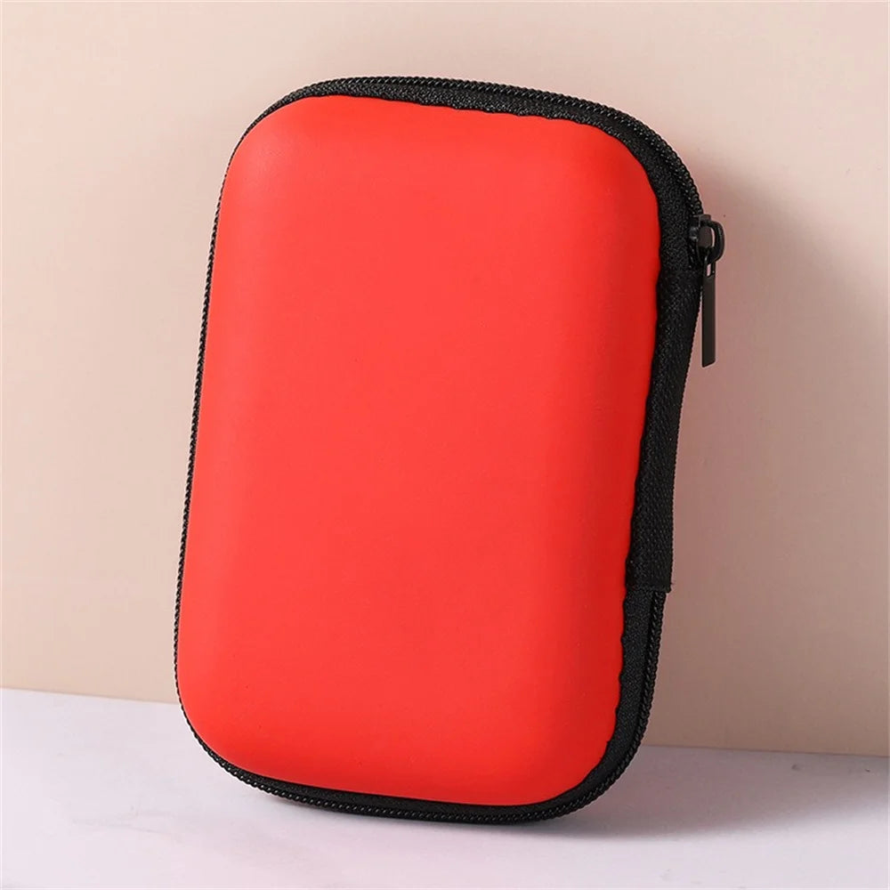 EVA Hard Zipper Case for Headphones, Cables & Electronics