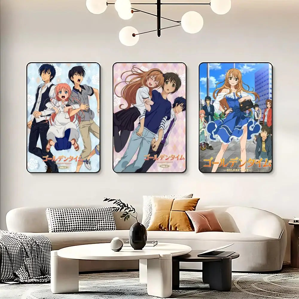 Golden Time Anime HD Self-Adhesive Waterproof Wall Poster Anime Wall Poster Peaceful Pleasures Health and Wellness
