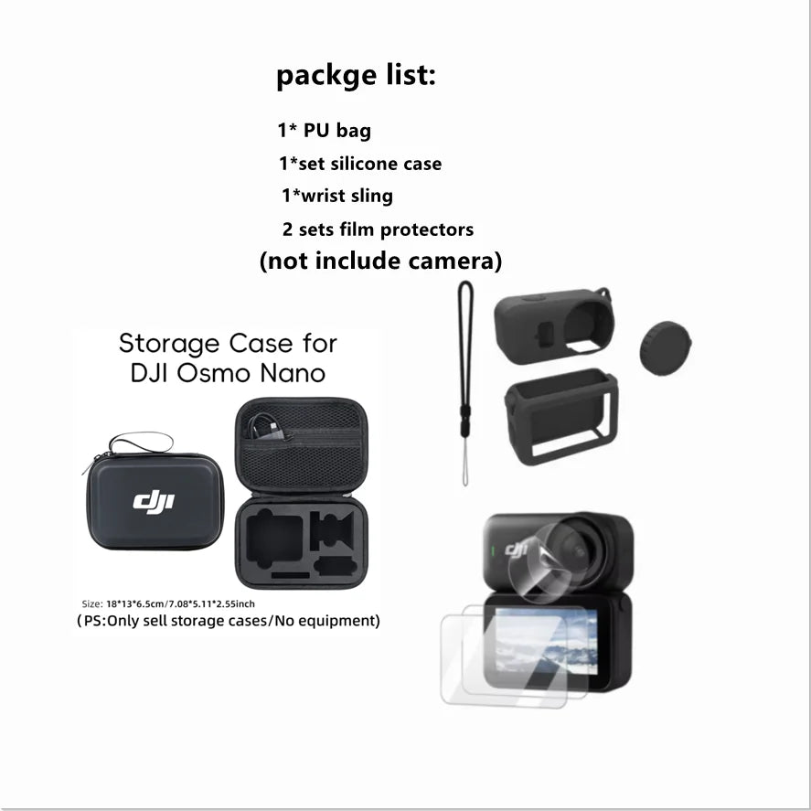 DJI Osmo Nano Accessories Kit – Case, Bag & Screen Protector