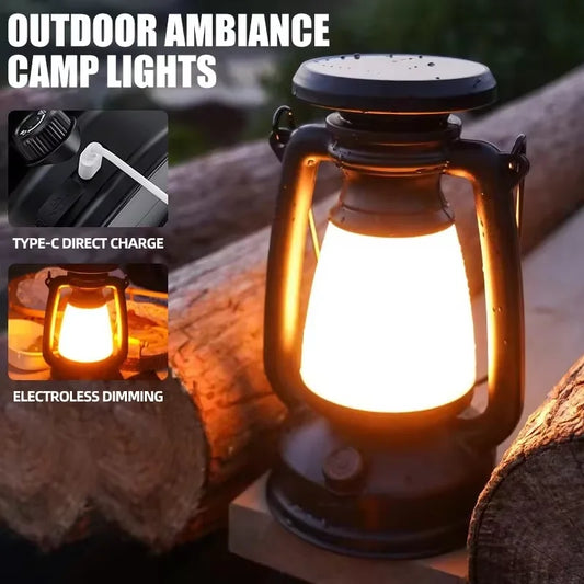 RTONTR Retro Horse LED Lantern | Rechargeable Camping Desk Lamp