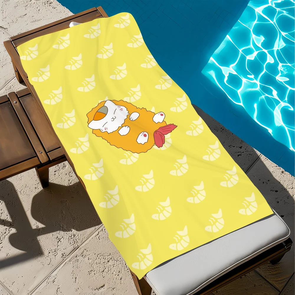 Anime Cat Nyanko Madara Quick-Dry Beach Towel | 11 Sizes Beach Towel Peaceful Pleasures Health and Wellness z6 STJ40x70CM